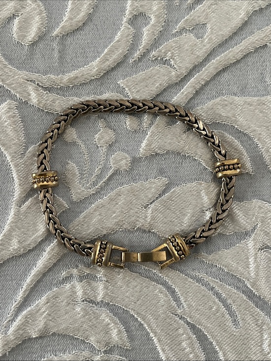Jewelry - Two-Tone Braided Metal Bracelet